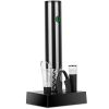 4 in 1 Electric Wine Opener Set Automatic Corkscrew Cordless Rechargeable Wine Opener w/ Pourer Foil Cutter Vacuum Stopper