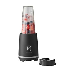 Black Single-Serve Blender with 1 Travel Lid, 16 oz, New