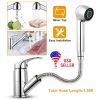 Pull Out Spray Sink Kitchen Faucet Zinc Alloy Mixer Tap Swivel Spout Single Handle